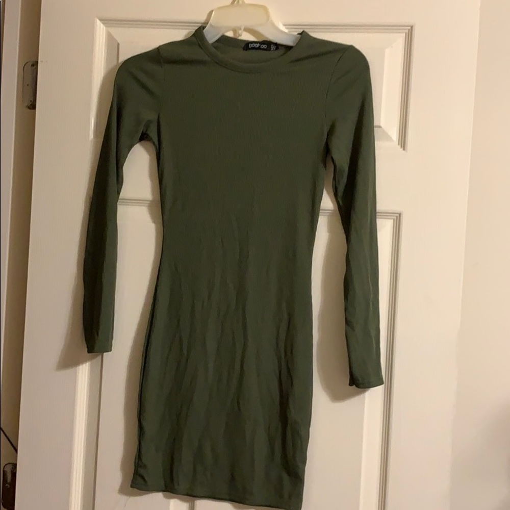 Ribbed Olive/khaki dress